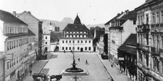 Markt Bad Schandau um 1910